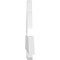Ekena Millwork Ericson Architectural Grade PVC Gable Bracket, 96"W x 20"H x 2"D x 6"F, 5/12 Pitch GBP096X20X0206ERI00 - alternate 4